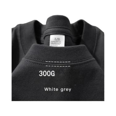 Imagem de Camiseta Unissex De Algodão Pesado Para O Verão, Respirável, Gola Redo