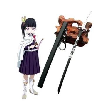 Imagem de Miniatura De Katana Demon Slayer Em Liga Metálica, Chaveiro, Espada Sa