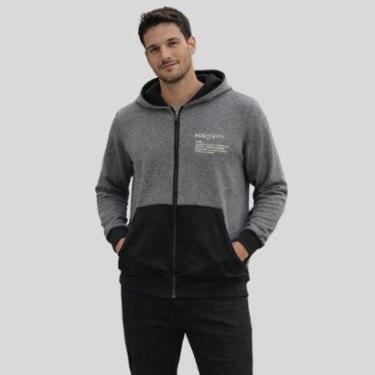 Imagem de Blusa Masculina com Capuz Bolso Canguru Manga Longa com Punho Malwee-Masculino