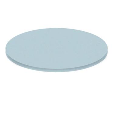 Imagem de Tampo Redondo 90 cm (Largura) P25 Pandin MDP 2,50 cm (altura) Cor Cinz