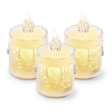 Imagem de Kit 3 Vela Eletrônica Led Mini Pequenas Decorativa Bateria - TEX WEB