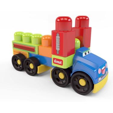 Imagem de Brinquedo Para Montar Super Truck Da Blocolandia - Dismat