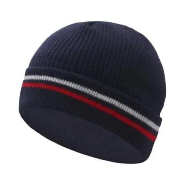 Imagem de Gorro De Inverno Quente Tricotado Para Homens E Mulheres, Boné Casual 