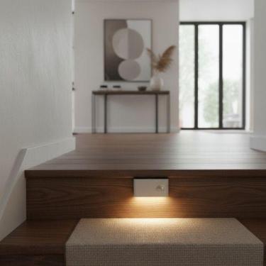 Imagem de Balizador Led 2w Noturno Com Sensor De Movimento Recarregável - Delis,