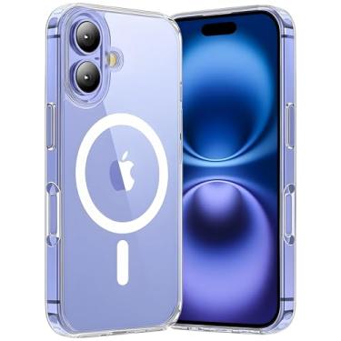 Imagem de Capa Mag-Safe para [iPhone 16] Capinha Slim Magnetica com [Proteção de Câmera] Transpar...