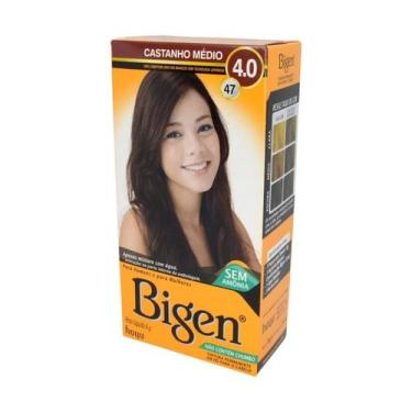 Imagem de Bigen Tintura Capilar em Pó à Base de Água Tinta de Cabelo kit 3un Cor