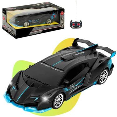 Imagem de Carrinho De Controle Remoto Bugatti Brinquedo Corrida Veloz Com Luz Pi