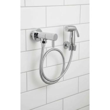 Imagem de 2x Ducha Higiênica Aço Inox Bidê Controle 1/4 Volta Luxo - Congratulat