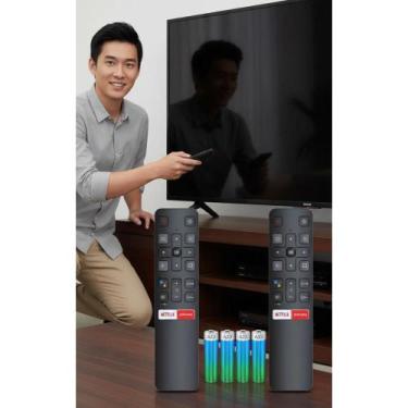 Imagem de 2x Controle Remoto TV TCL Smart Android 4K Netflix Globoplay
