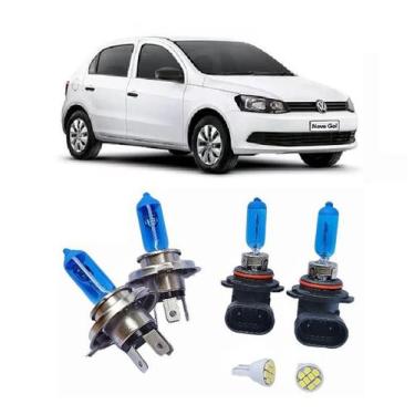 Imagem de Kit Lampadas Super Branca Gol G5 2008 Até 2014 Farol Simples - AUTOVEX