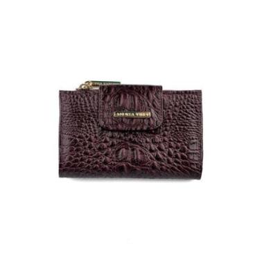Imagem de Carteira feminina de couro croco Lanna-Feminino