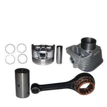Imagem de Kit Cilindro Mahle Metal Leve+Biela Honda CG Fan 125 2005 A 2008 - MAH