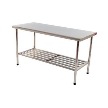 Imagem de Mesa Bancada Inox 190x70 multiuso Imeca
