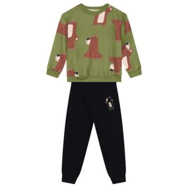 Imagem de Conjunto infantil menino de ursinhos Brandili, Verde, 1