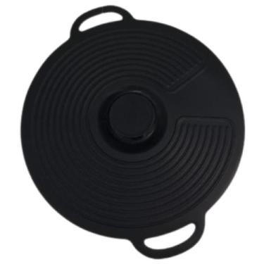 Imagem de Tampa De Panela Silicone Com Alça 32,5x27,5 Cm - Lovely Vibe COR:PRETA