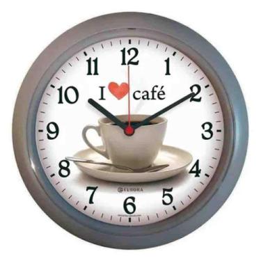 Imagem de Relógio De Parede Café Cinza Herweg Eurora 6586 024
