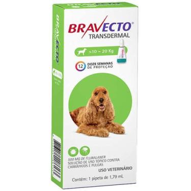 Imagem de Antipulgas e Carrapatos MSD Bravecto Transdermal 500mg para Cães de 10