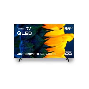 Imagem de Smart TV HQ QLED 65 Polegadas 4K Dolby Audio Wi-Fi Bluetooth 3 HDMI 2 