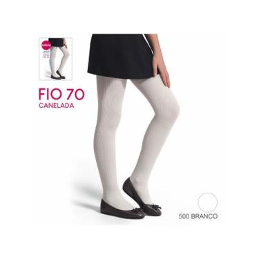 Imagem de Meia-Calça Selene 9500.002 Infantil Fio 70 Canelada Microfibra T. B/G,
