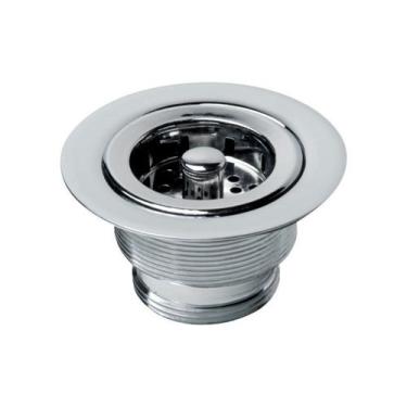 Imagem de Válvula de Escoamento para Cozinha 3.1/2" X 1.1/2" com Cesta de Metal 