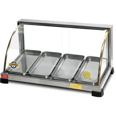 Imagem de Estufa Vitrine 4 Bandejas Ouro Marchesoni, 110V, Cinza