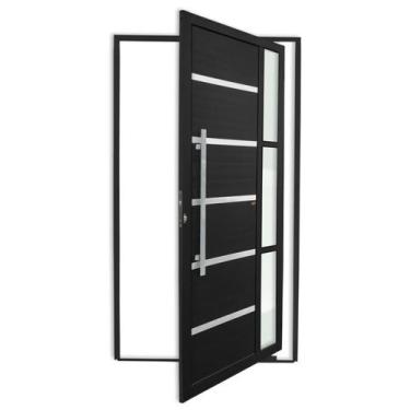 Imagem de Porta Pivotante Lambril Miraggio com Puxador Super 210cm x 120cm Brima