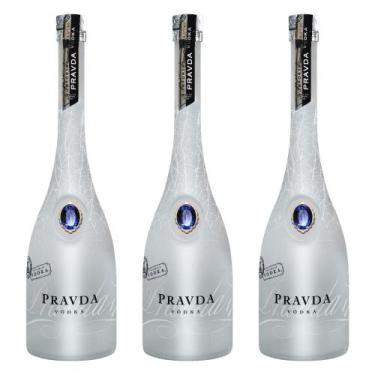Imagem de Vodka Pravda 750ml Kit3