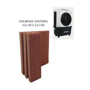 Imagem de Kit Colmeias (Placa Evaporativa) Climatizador Ventisol CLI-01 e CLI-02