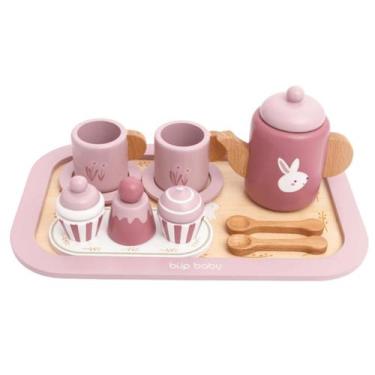 Imagem de Brinquedo De Madeira Kit Chá Da Tarde Rosa - Bup Baby