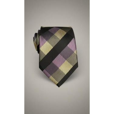 Imagem de Gravata Xadrez Masculina Semi Slim 7cm - Congratulations Store