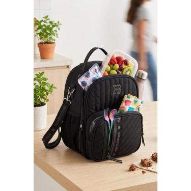 Imagem de Lancheira Térmica Rebecca Bonbon Crinkle Matelassê 2 em 1, Preto