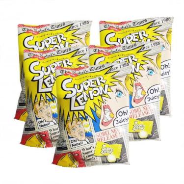 Imagem de Bala Super Lemon Candy Japonesa 83g Nobel (Kit com 5) - Nobel Seika