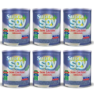 Imagem de Supra Soy Alimento com Proteína Isolada de Soja 300g Sabor Original - Kit 6 Latas