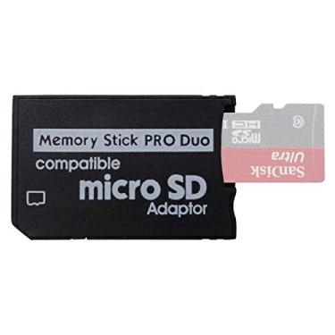Imagem de Adaptador de Memory Stick PSP, Funturbo Micro SD para Memory Stick PRO Duo MagicGate Card para Sony PlayStation Portátil, Câmera, Handycam