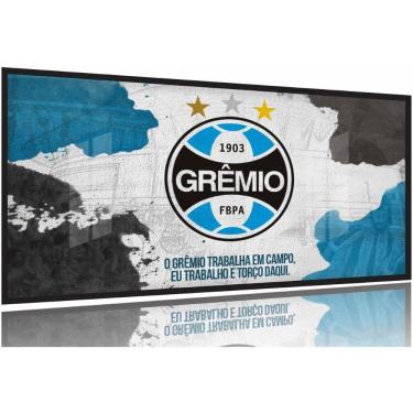 Imagem de Quadro Decorativo Gremio Futebol 130x60 Moldura Preta 2x2