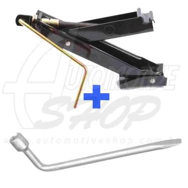 Imagem de KIT Macaco Joelho Universal 600 Kg+ Chave de Roda Tipo L