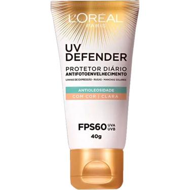 Imagem de Protetor Solar Facial L`Oréal UV Defender Antioleosidade FPS60 Clara 40g