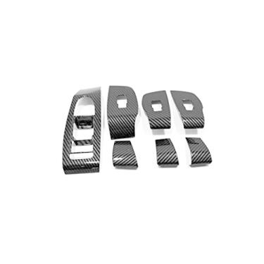 Imagem de GZBFTDH Peças de interior automotivo, para Mazda 3 2020-2022 Acessórios de carro, Painel de mudança de marcha, Capa de console central, Acabamento de volante, Tigela de porta (Interruptor de vidro de janela)