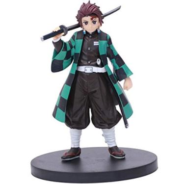 Imagem de Gazaar Boneco Kimetsu No Yaiba Kamado Tanjiro, 16 cm, boneco de desenho animado, estátua de Ainme japonês, modelo colecionável, ornamentos de mesa