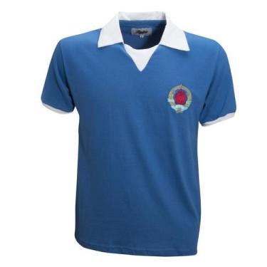 Imagem de Camisa Iugoslávia 1980 Liga Retrô  Azul G