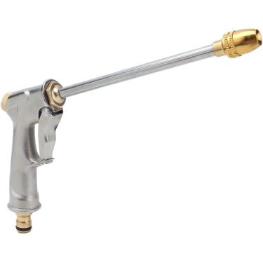 Imagem de ZUASE Pistola para Jardim com Bocal de Latao Cheio, bico de mangueira de alta pressao 4 Padroes de esguicho de alta pressão para mangueira bicos ，Perfect para rega de plantas, limpeza, lavagem de carros e ducha de animais domésticos.