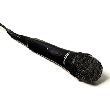 Imagem de Singtrix Microfone profissional para karaokê com botão de apertar para ativar efeitos e melhorias de voz (SGTXMIC1), preto