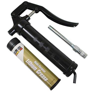 Imagem de LubriMatic Kit de mini pistola de graxa econômica 30-132 + graxa multiuso - 85 g