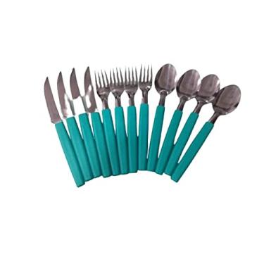 Imagem de Conjunto de Talheres Simonaggio Belize Azul Tiff - 12 Peças
