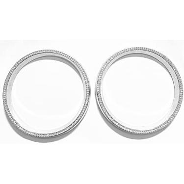 Imagem de YUWATON Fit for Mercedes Benz Bling Accessories C Class GLC Bling Accessories Anel de saída de ar condicionado traseiro acessórios para mulheres