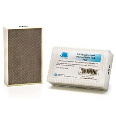 Imagem de Vidro polido 15100 | Almofada de mão de diamante, bloco de lixamento manual para moagem, polimento, bordas afiadas | Grit 600