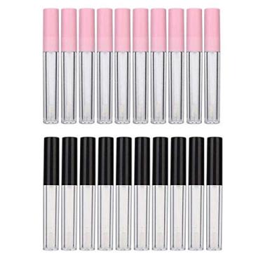 Imagem de Qudai 20 Pacote de 10 ml Vazio Lip Gloss Tubos Recipientes Garrafas Mini Recarregáveis Tubos de Bálsamo para Lábios com Varinha para Amostras de Lábios Viagem DIY Maquiagem para Lábios BD