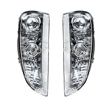 Imagem de JESYMBX 1 par de luz de condução diurna esquerda e direita (motorista e passageiro) para Porsche Cayenne 2007 2008 2009 2010 branca sem lâmpada