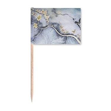 Imagem de Marcador de palito em aquarela com sombreamento de tinta para decoração de festa