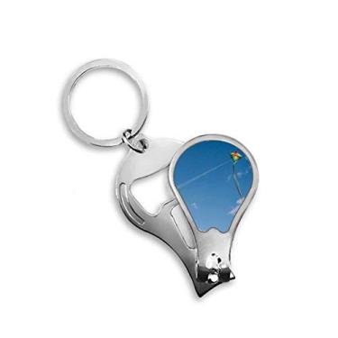 Imagem de Blue Sky White Clouds Pipa cortador de unhas abridor chaveiro tesoura